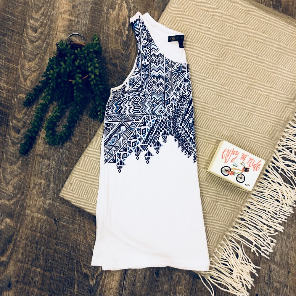 The Limited Aztec Blue/White Tank Top